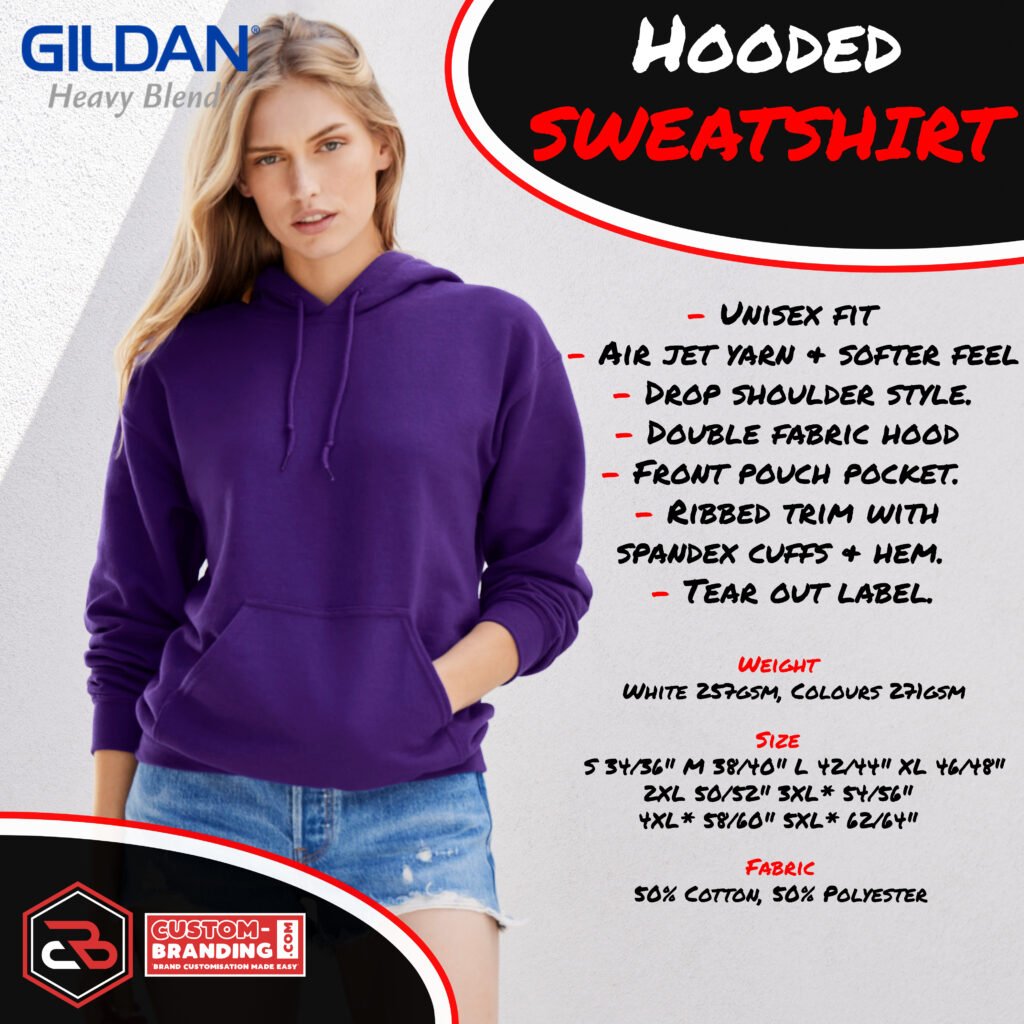 Gildan Hooded Sweatshirt Slide 2